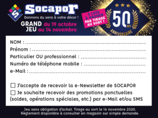 Socapor d&eacute;cembre 2020 bulletin de jeu