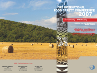 cies janvier 2007 food safety conference 2007