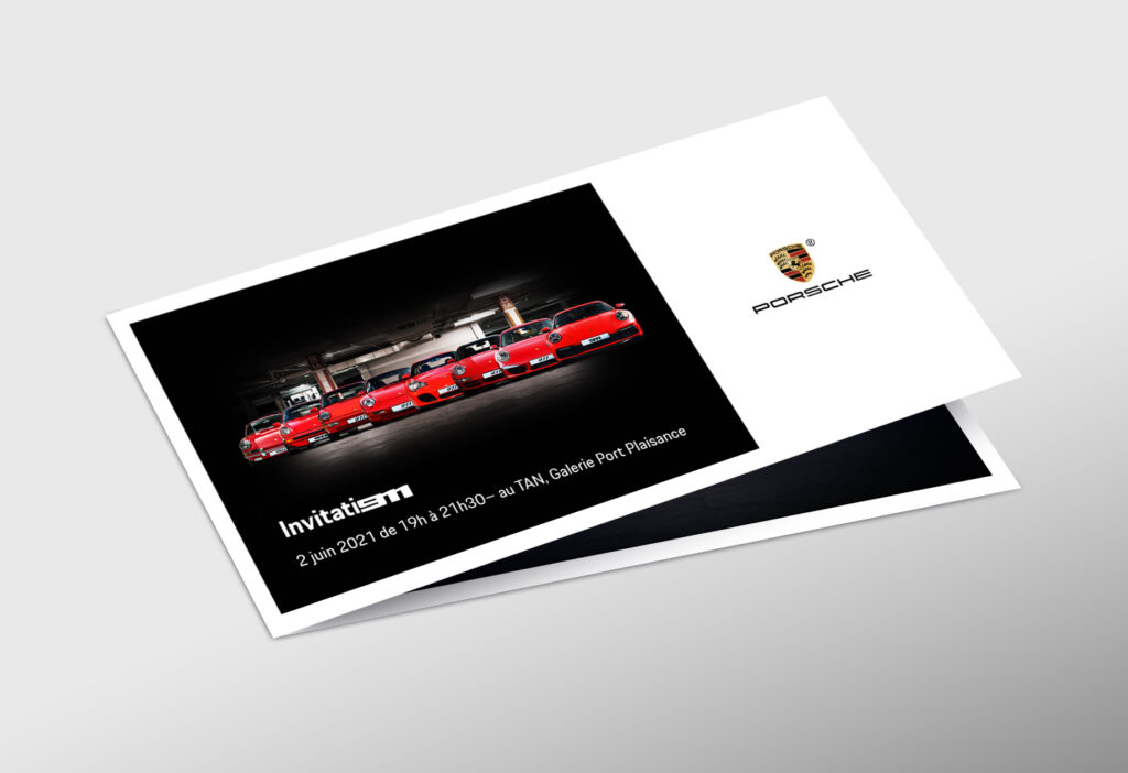 porsche invitation porsche 901 992 2021 d&eacute;pliant