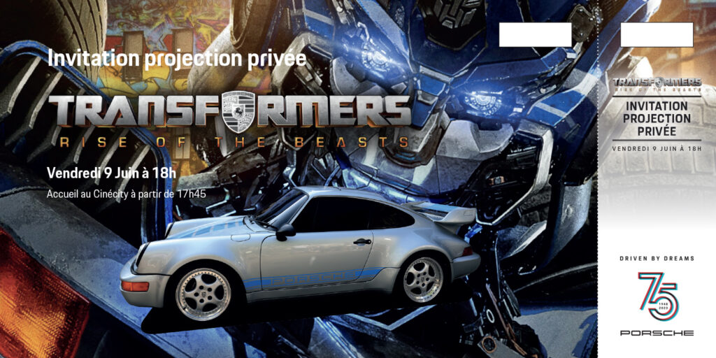 porsche invitation transformers 2023
