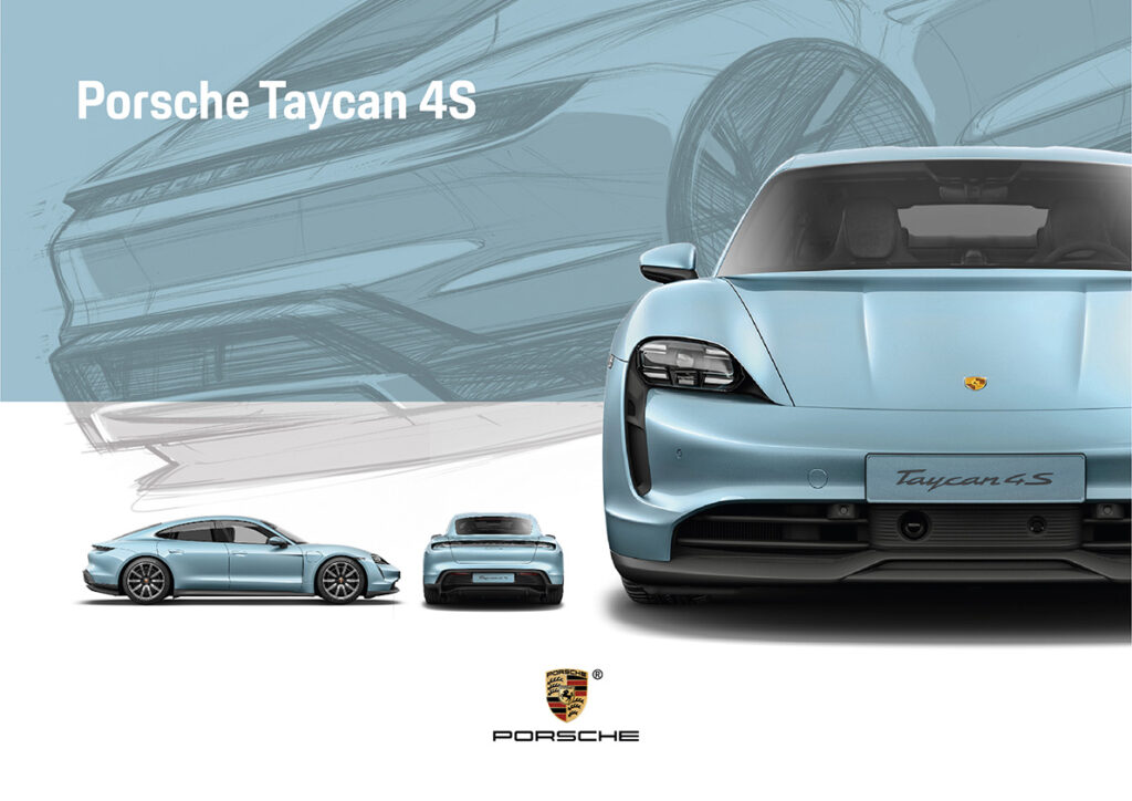 porsche set de table taycan