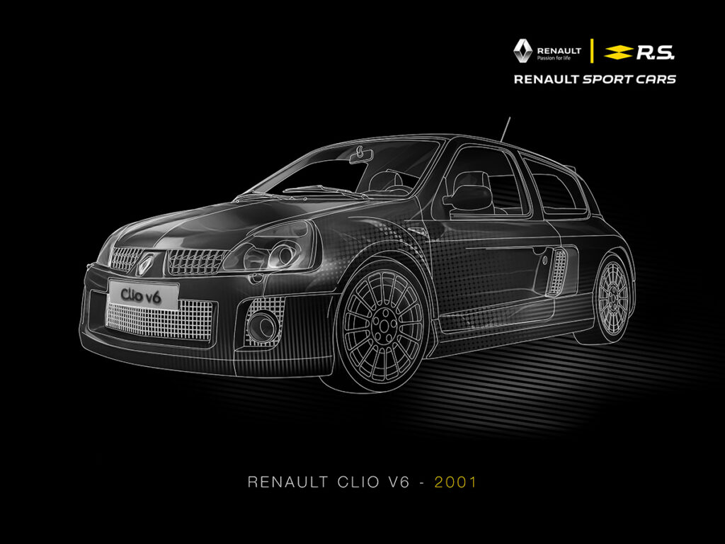 renault sportcars cliov6 panneau de stand grand format 2018