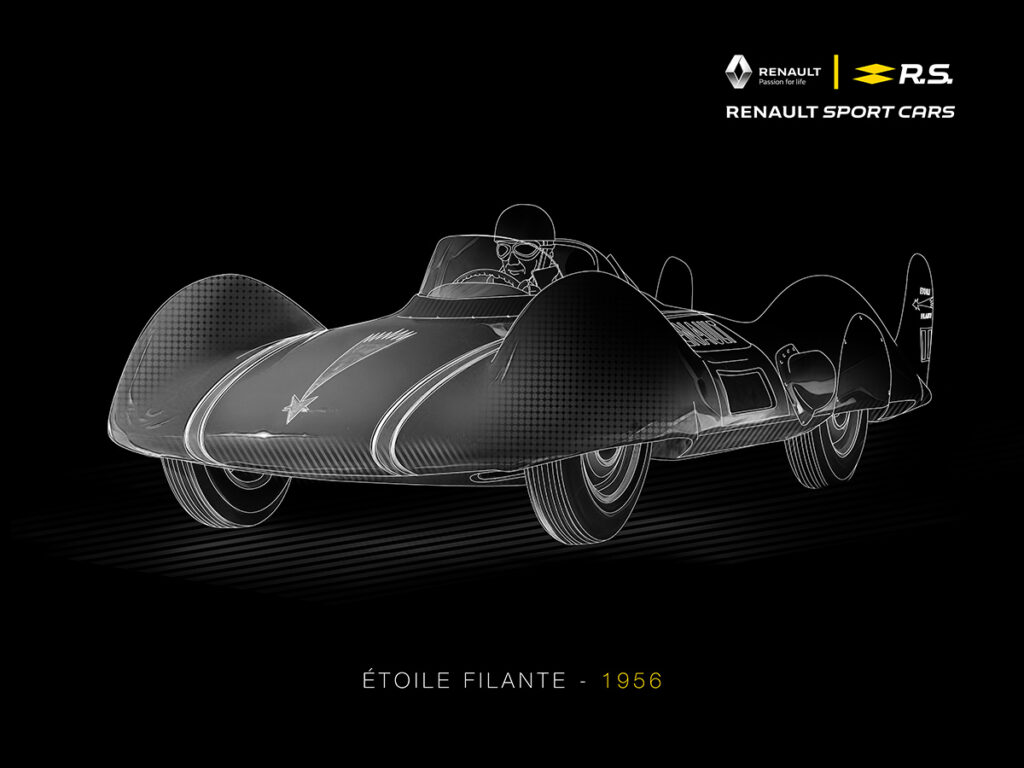 renault sportcars etoile filante panneau de stand grand format 2018