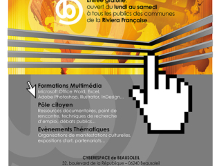 cyberespace de Beausoleil 2010 flyer recto