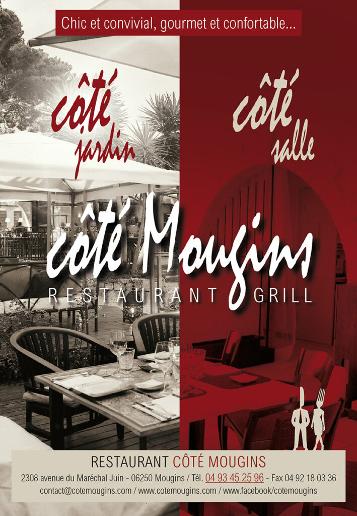 restaurant cote mougins 2013 flyer