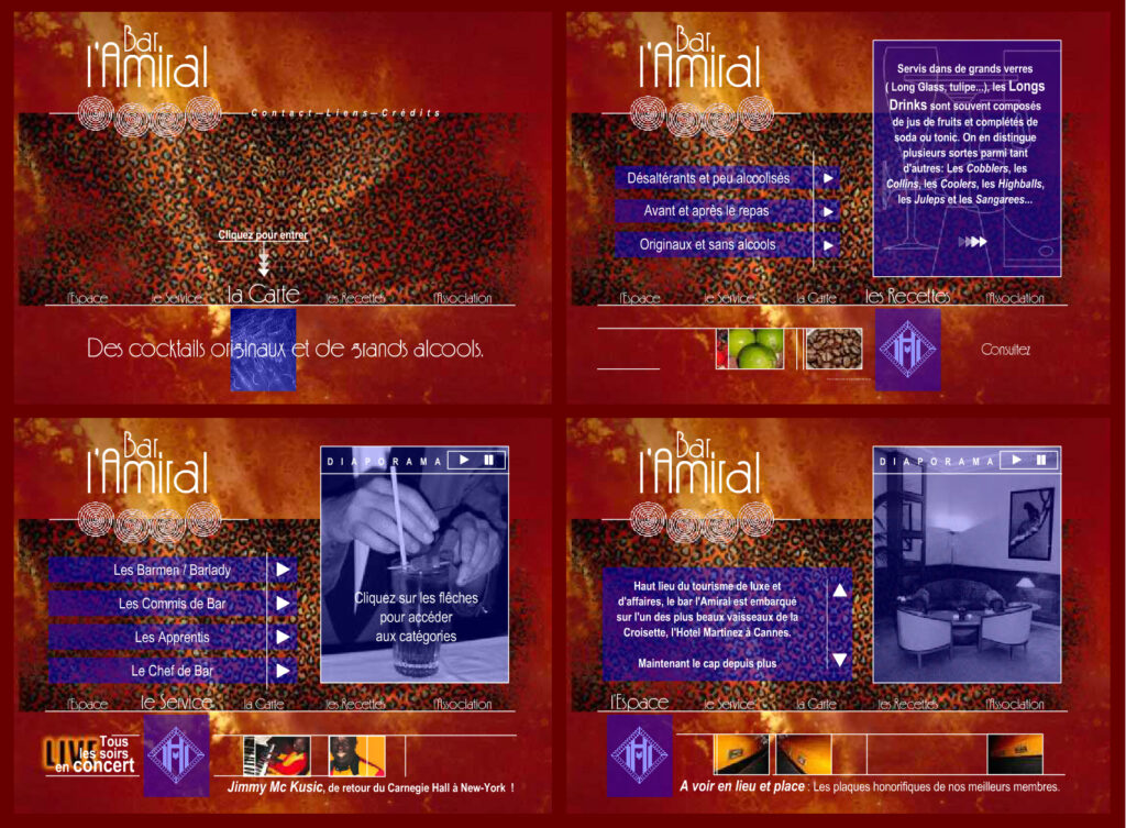 site internet 2001 bar lamiral hotel martinez